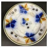 Blackberry Gaudy Ironstone plate