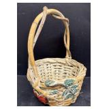 Grapevine wicker basket