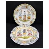 QUIMPER France, hand painted plates