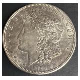 1921 D Morgan, Silver Dollar
