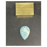 Large polished teardrop  stone