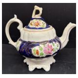 GAUDY ironstone, tea, pot tulip and rose