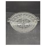 Glass divided dish