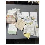 White sham and pillowcases