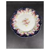 Early flo, blue and flower plate
