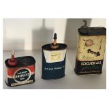 (3) Adv. Oil Cans-American Dripless, Vantrol &