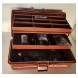 Tackle Box w/contents-Weights, Hooks, Bobbers misc