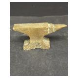 Miniature brass anvil