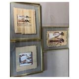 3pc Egyptian Papyrus artwork