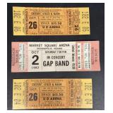 1980s Concert tickets, stubs, Crosby, stills, a