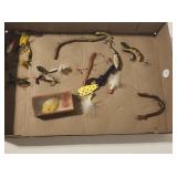 Fishing Lures including a Heddon Dowagiac Lure w/b