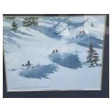 "Champagne Powder" painting by Linda Roberts