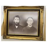 Framed print of old-time portrait