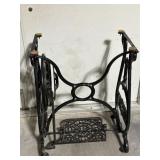 Household cast iron, sewing machine base