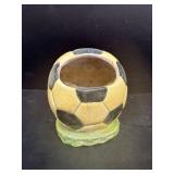 Soccer planter vase
