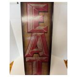 2ï¿½ EAT sign metal