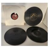 (4) Records-Victrola-(2) Edison