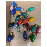 Vintage painted Christmas bulbs