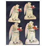 Victorian paper, cut outs angels