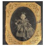 1800 child Tin type photo
