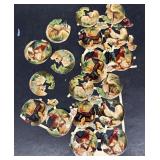 Victorian German chicken lamb cutouts