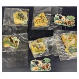 German animal paper, cut outs