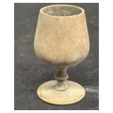 Miniature wooden goblet