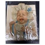 Victorian German baby paper, cut outs