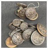 Military uniform buttons