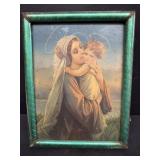 Early frame print of Mary and baby