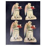 (4) victorian, angel, cut outs