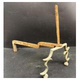 Antique fireplace andiron
