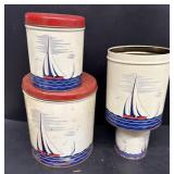 Sail boat canister cans