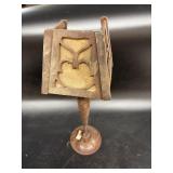Wooden candle holder