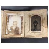 Civil War era photo album *has water damage*
