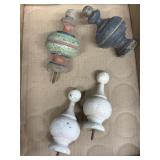 Wooden finials