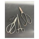 Scissors and clamp