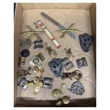 Military buttons MEADLS pins and bars