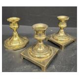 Brass candlesticks holders