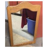 Wooden framed mirror