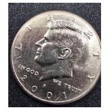 2001 P Kennedy Half Dollar