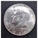 1966 Silver Kennedy Half Dollar