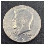 1985 D Kennedy Half Dollar