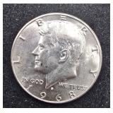1968 D Kennedy Half Dollar