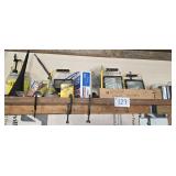 Contents of Shelf-Work Lights, Clamps, Funnels &