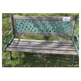 Iron & Wood Garden Bench-Shed