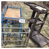 Service Maid Cart/Janitor Cart & 2 Racks-