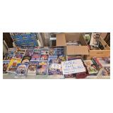 Large Lot of VHS Movies, Some DVDs-Big Garage