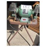 2 Wheel Bench Grinder on Stand-Big Garage