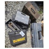 2 Tool boxes & 3 Cases (All Empty) -Big Garage